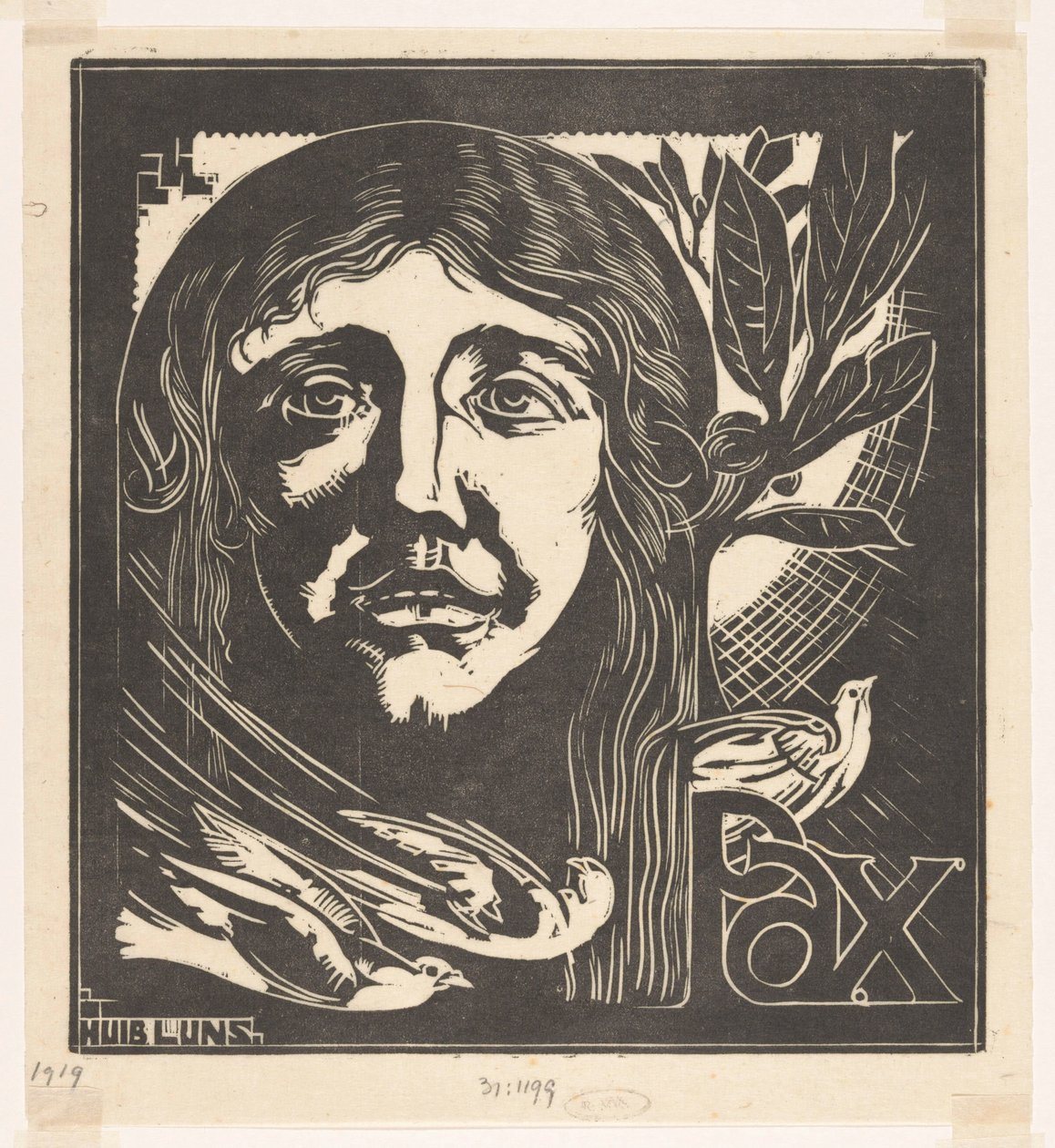 Pax con colombe da Huib Luns