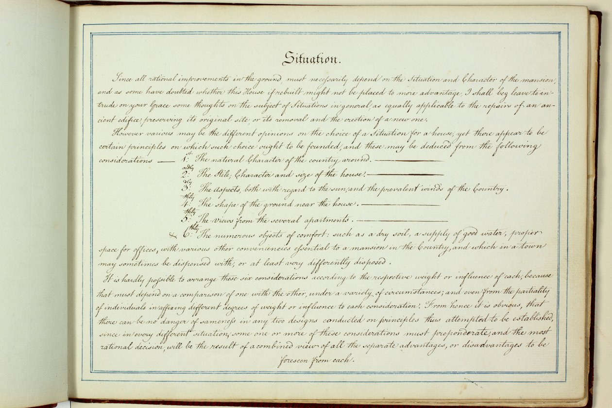 Libro Rosso: Welbeck da Humphry Repton