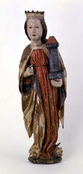 Santa Barbara, da Kassa, 1450-60 da Hungarian School
