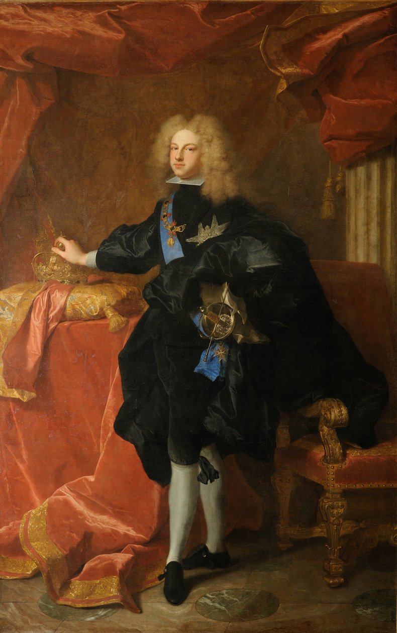 Filippo V, re di Spagna (1683-1746) da Hyacinthe Francois Rigaud