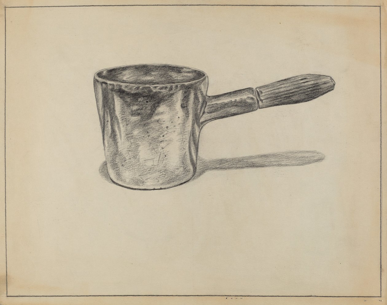Mestolo di peltro da Hyman Pearlman