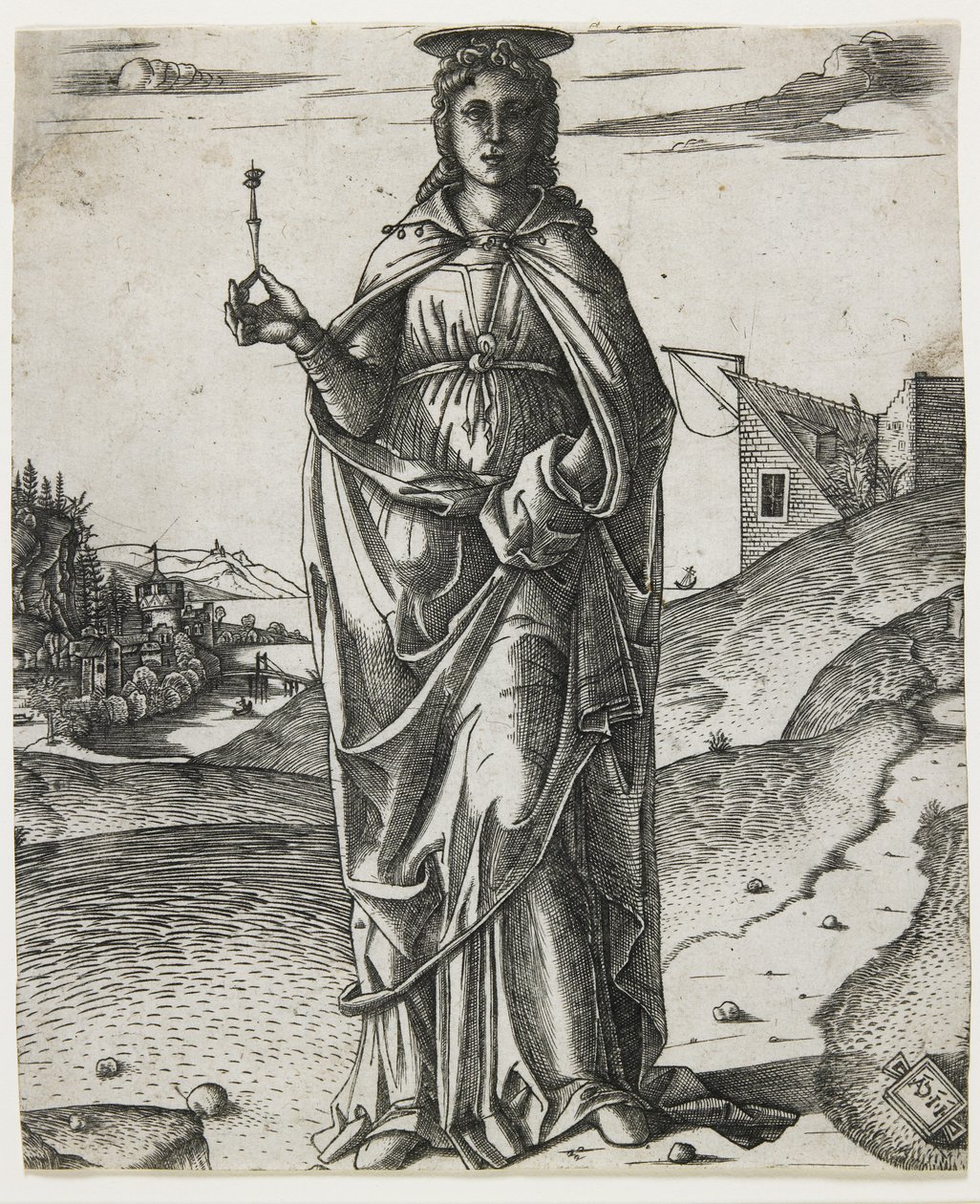 Santa Lucia, c.1510 (incisione) da I.I.C.A. Master