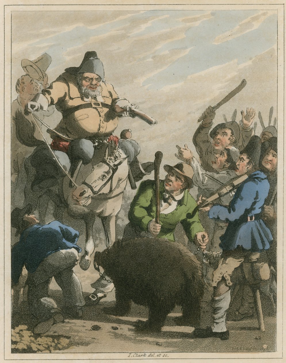 Illustrazione da Hudibras di Samuel Butler da I Clark