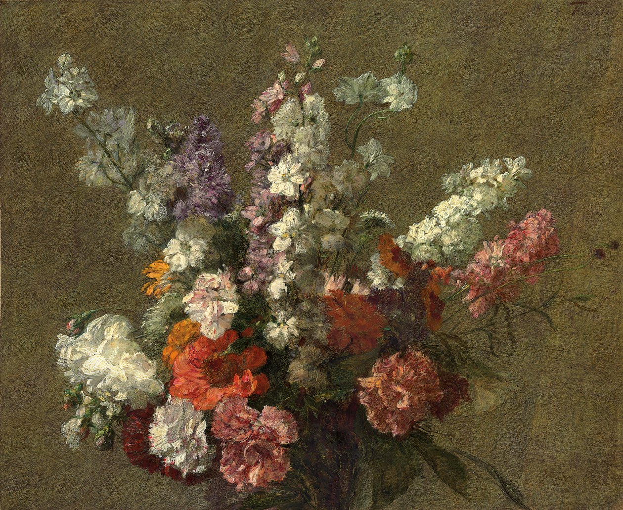 Delphinium da Ignace Henri Jean Fantin Latour