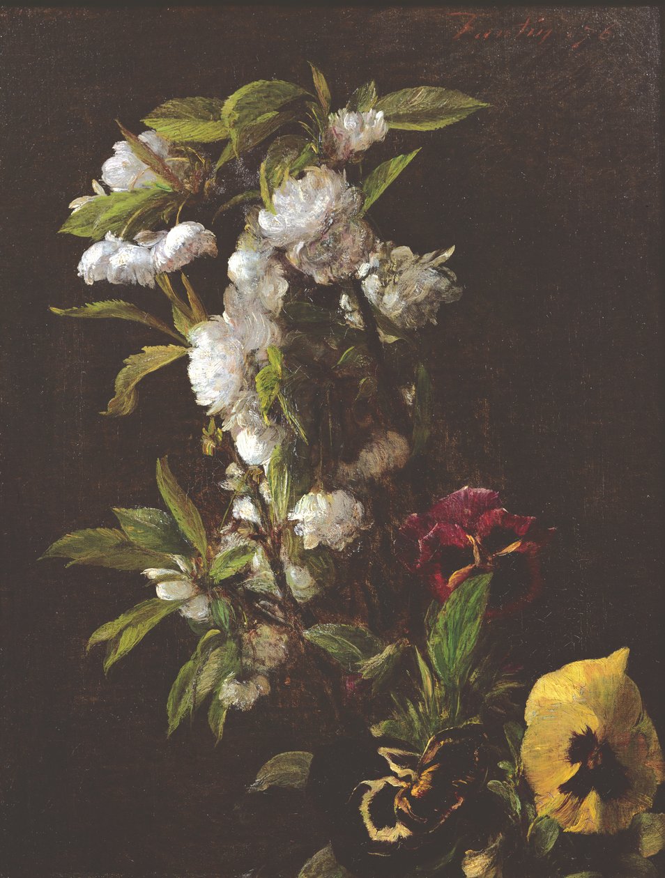 Fiori, 1876 da Ignace Henri Jean Fantin Latour