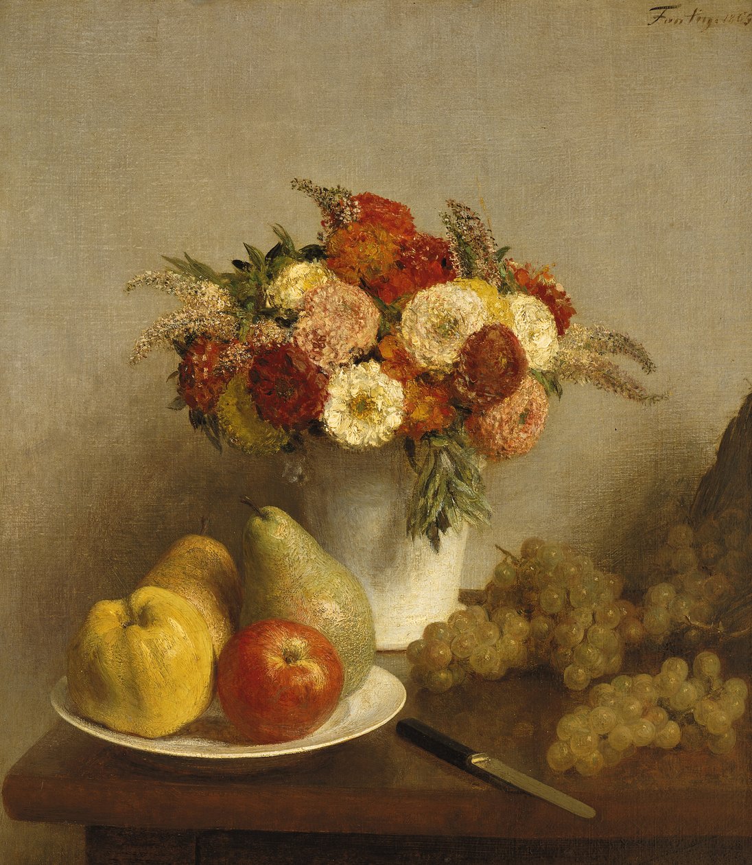Fiori e frutta, 1865 da Ignace Henri Jean Fantin Latour