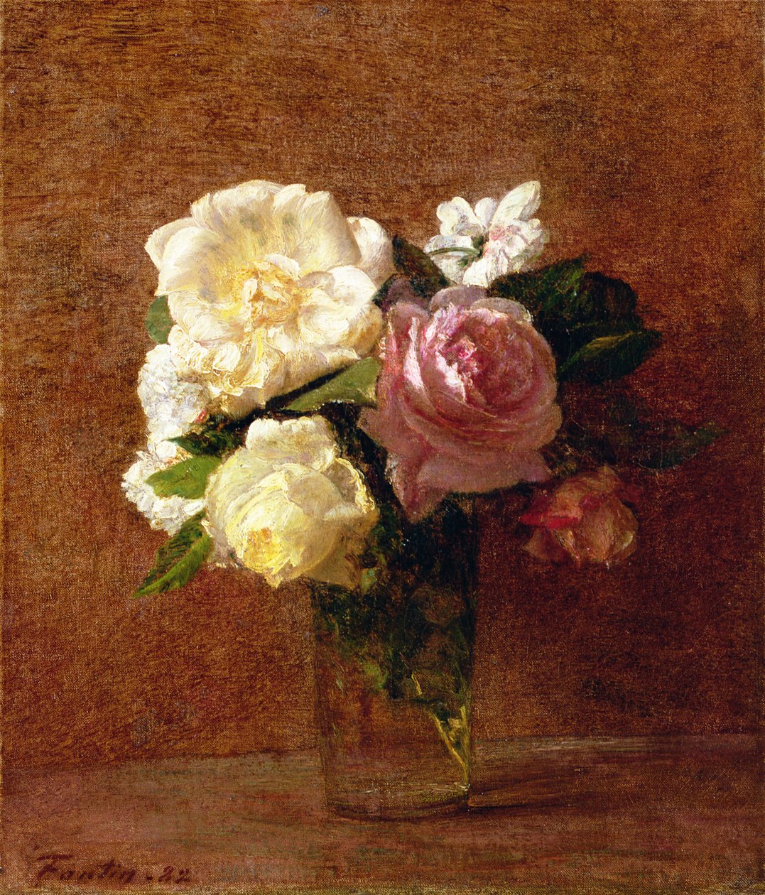Rose da Ignace Henri Jean Fantin Latour