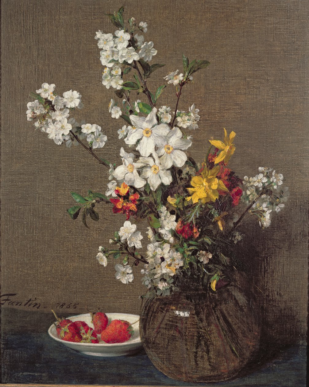 Bouquet di primavera, 1865 da Ignace Henri Jean Fantin Latour