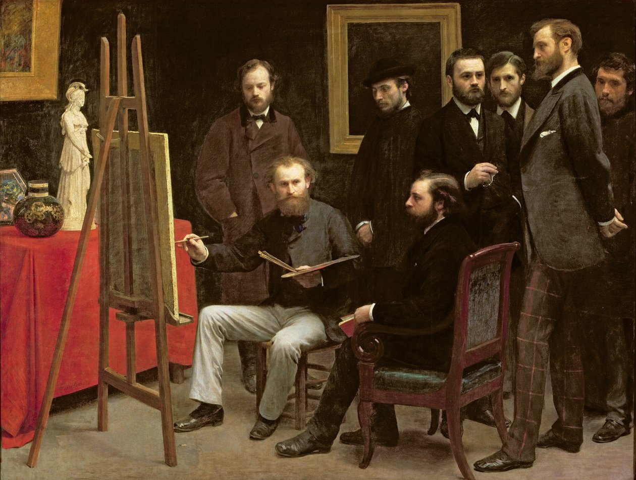 Studio a Batignolles, 1870 da Ignace Henri Jean Fantin Latour