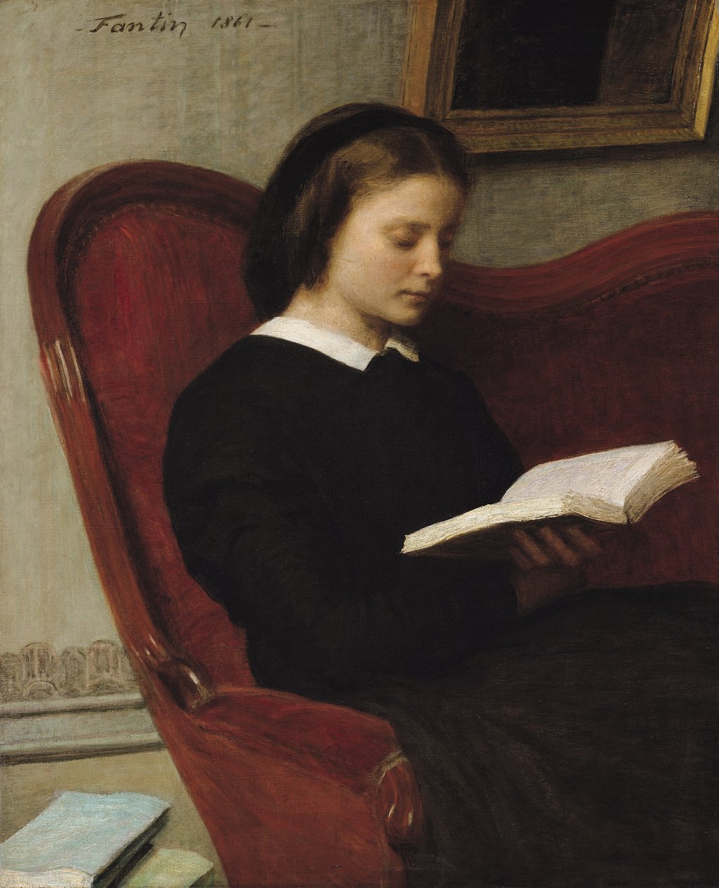 Il Lettore, 1861 da Ignace Henri Jean Fantin Latour