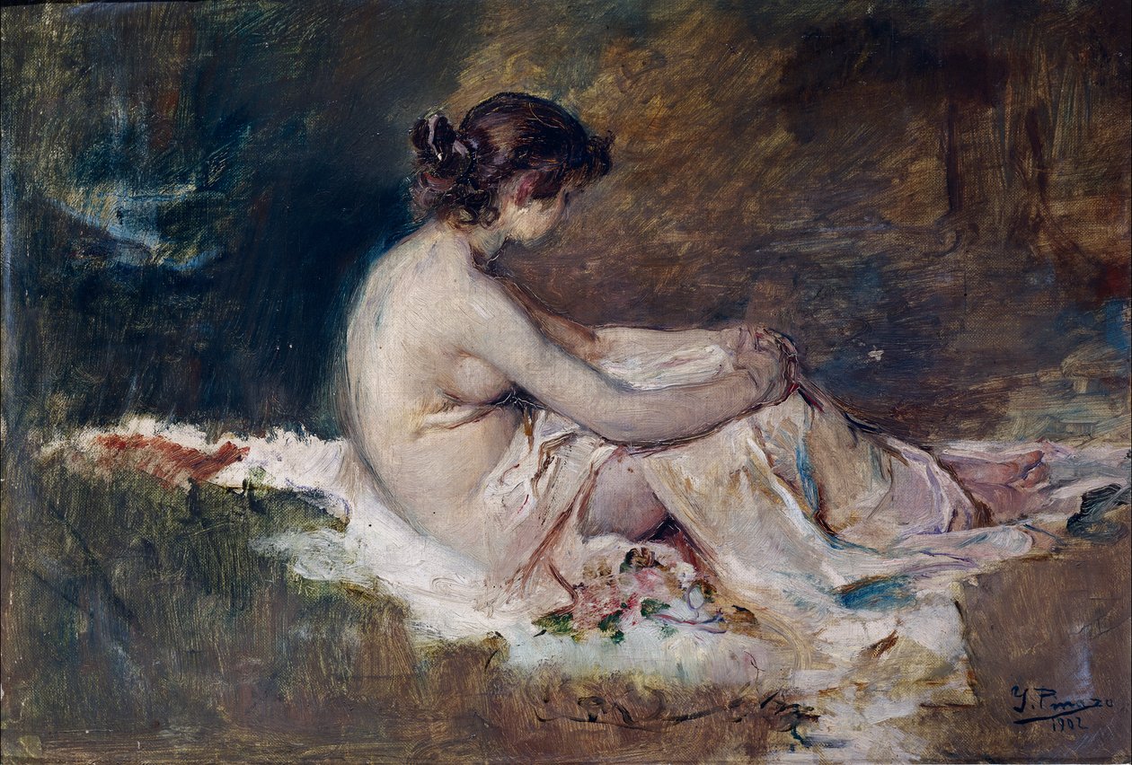 Nudo femminile da Ignacio Pinazo Camarlench
