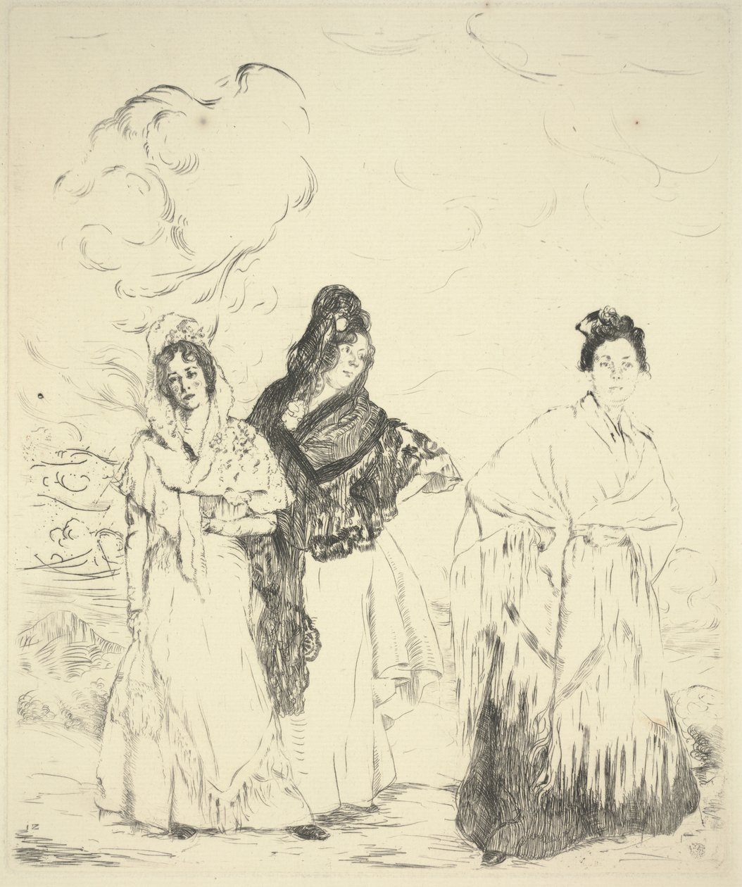Las Manolas, c.1899 da Ignacio Zuloaga y Zabaleta