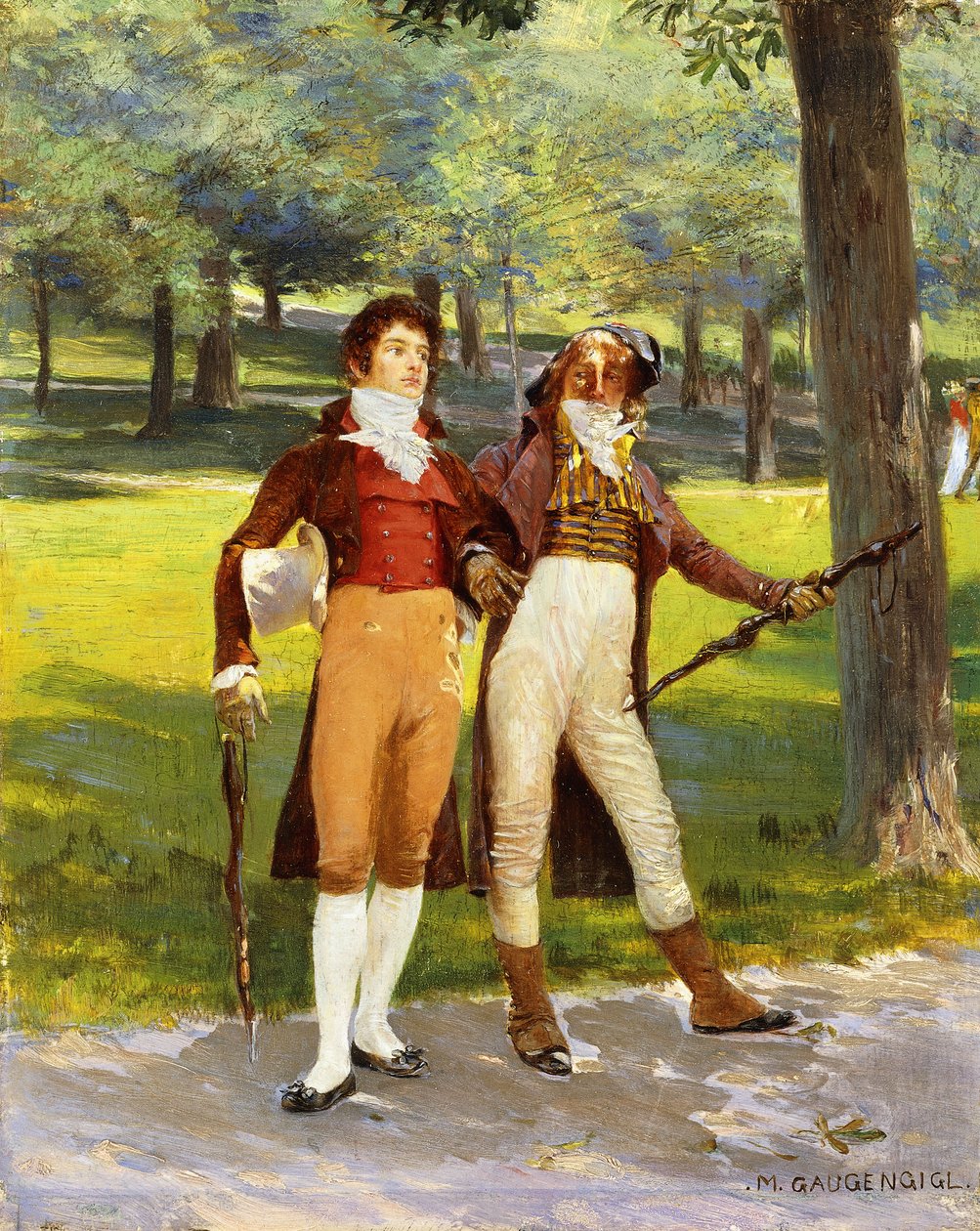 Dandy nel parco da Ignaz Marcel Gaugengigl