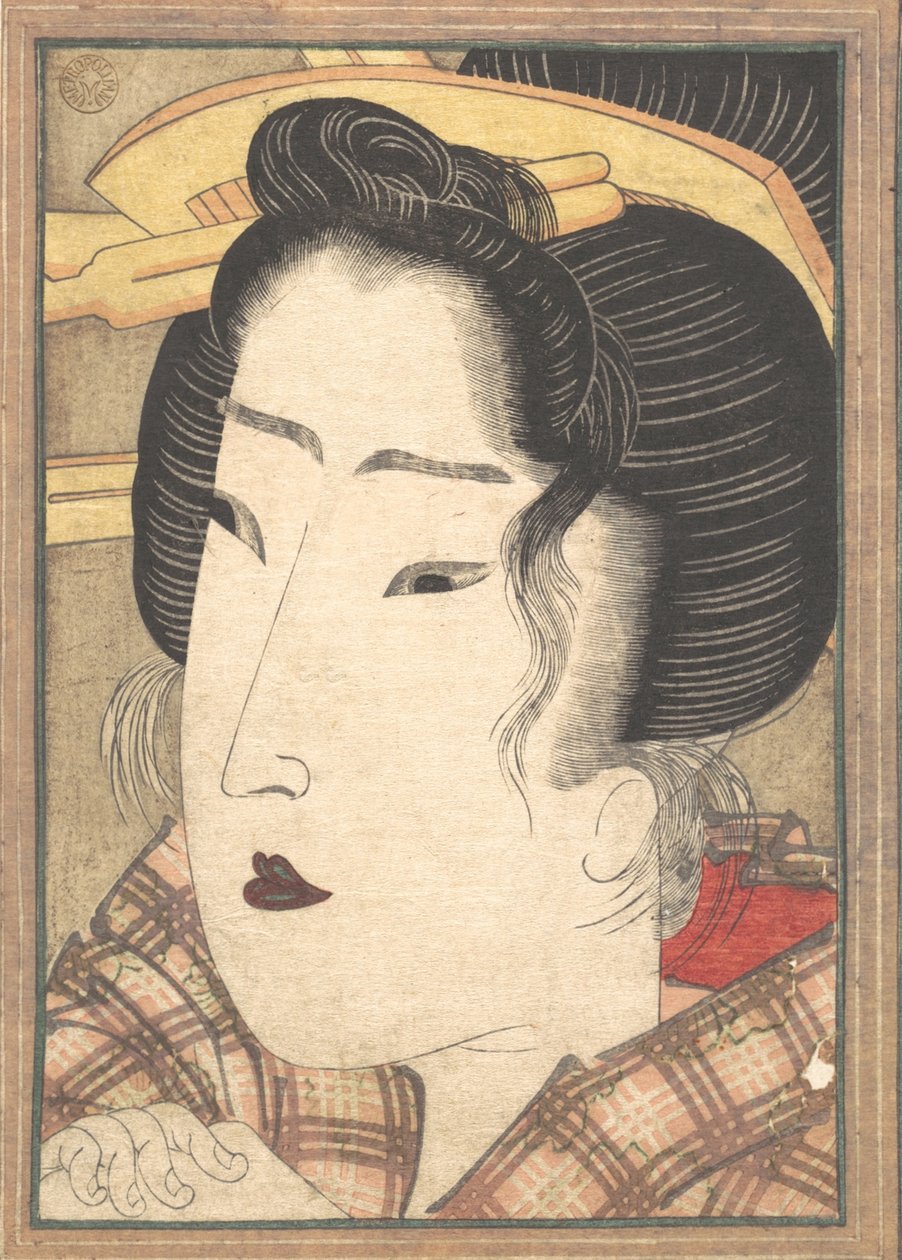 Testa di una bellezza, ca. 1825 da Ikeda Eisen