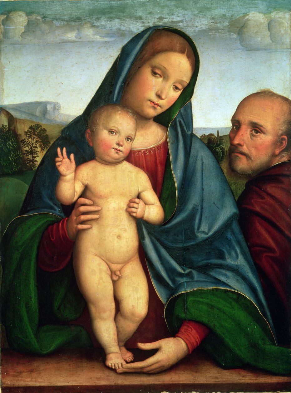 Sacra Famiglia (pannello) da Il Francia