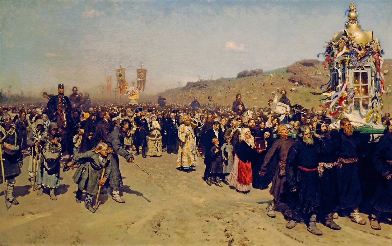 Processione Religiosa a Kursk Gubernia da Ilya Efimovich Repin