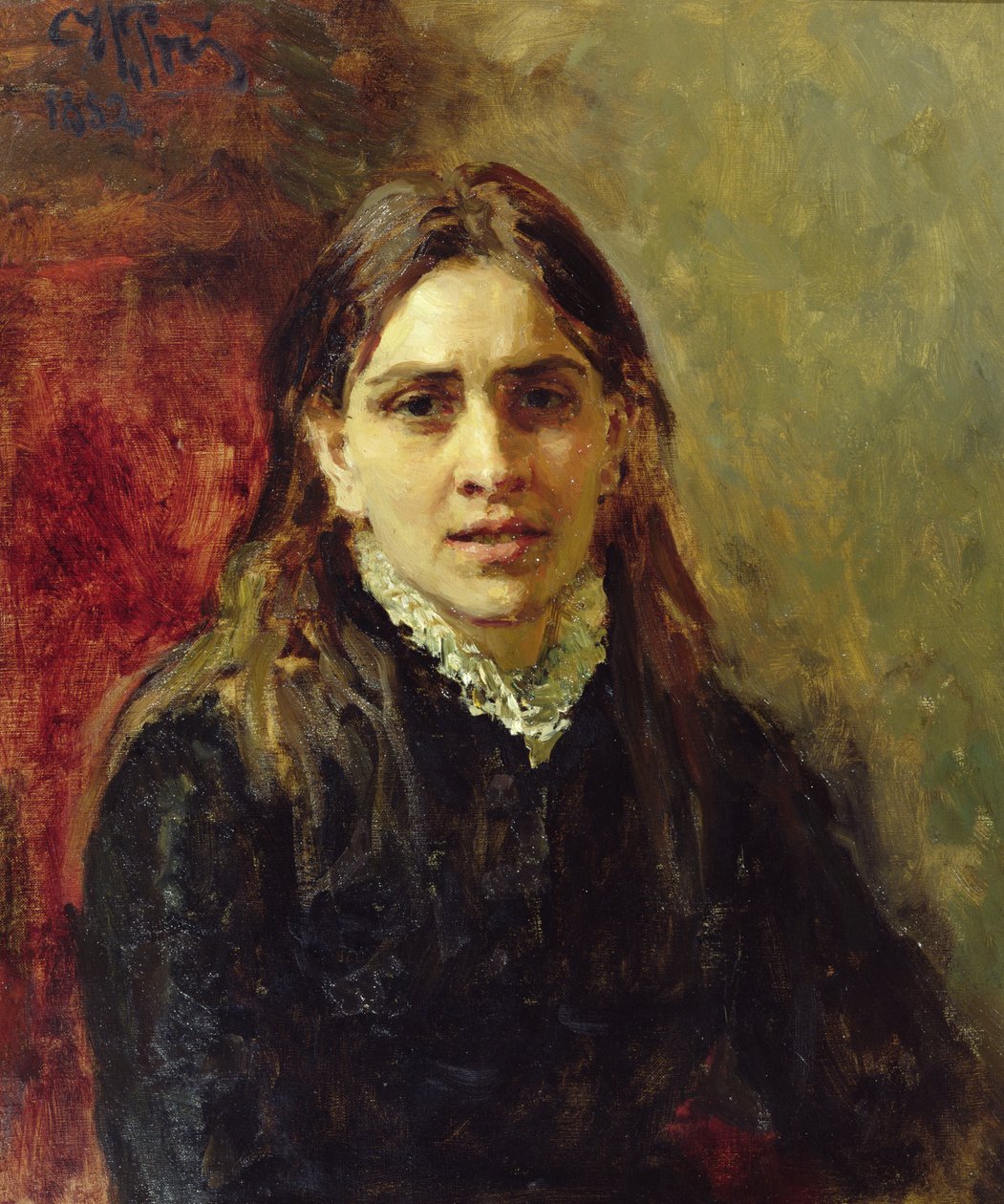 Ritratto di Pelageya Antipovna Strepetova (1850-1903) 1882 da Ilya Efimovich Repin