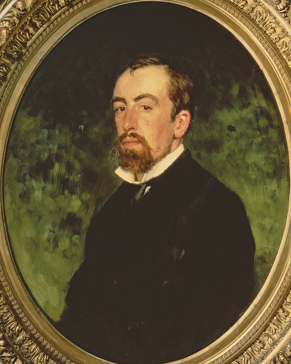 Ritratto di Vasiliy Polenov, 1877 da Ilya Efimovich Repin