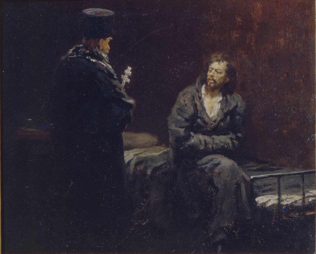 Prima della confessione da Ilya Efimovich Repin