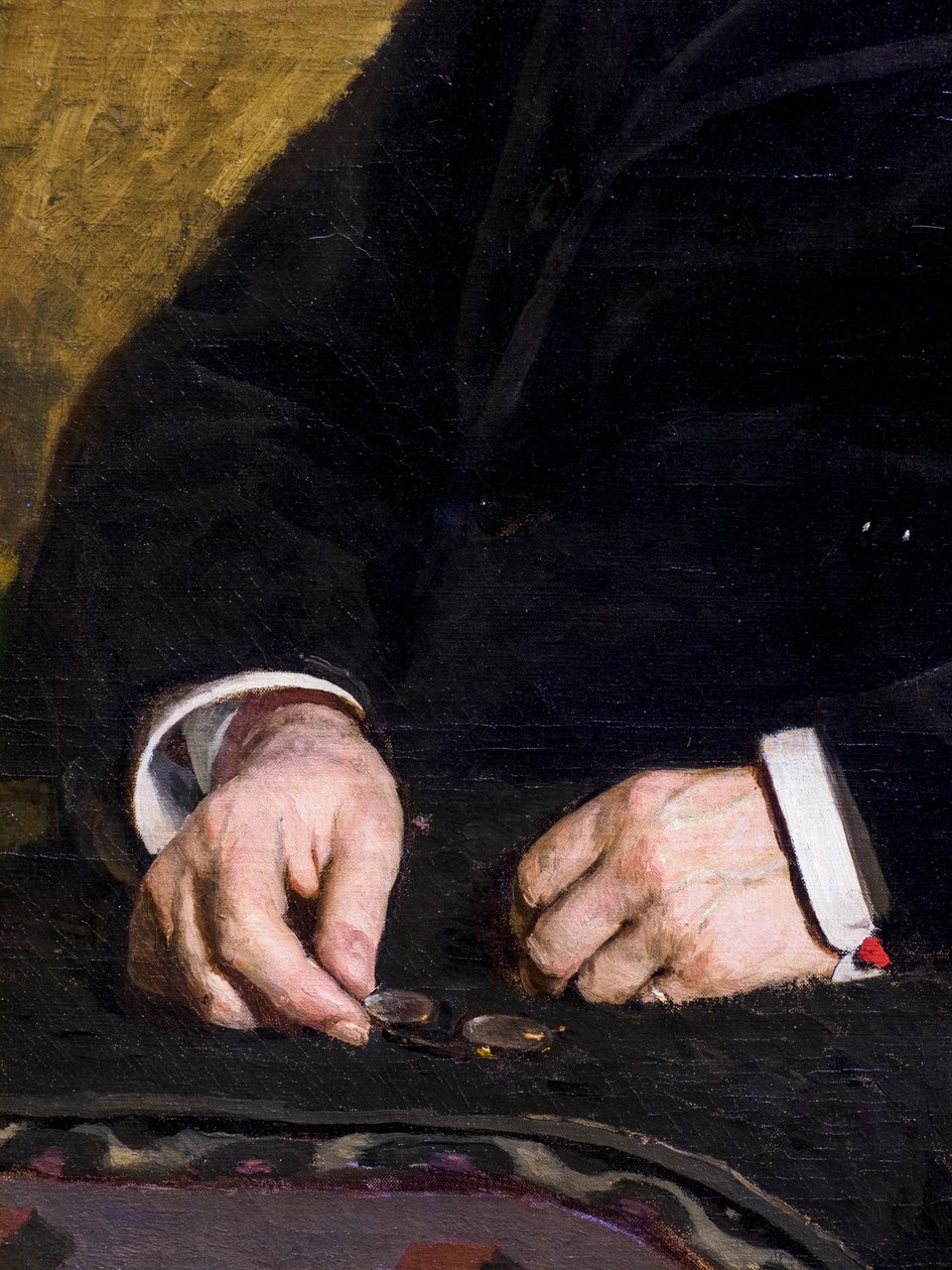 Ivan Turgenev (dettaglio) da Ilya Efimovich Repin