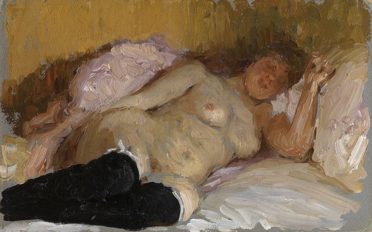 Natalia Nordman che dorme, 1900s da Ilya Efimovich Repin