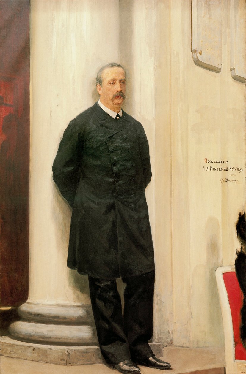 Ritratto di Alexander Borodin da Ilya Efimovich Repin