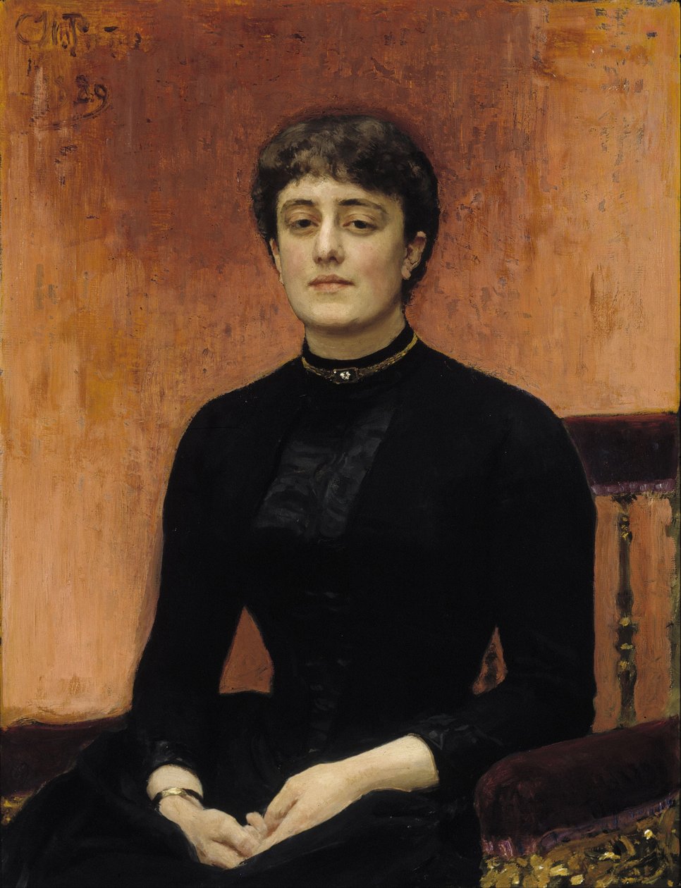 Ritratto di Yelizaveta Zvantseva 1864-1921 da Ilya Efimovich Repin