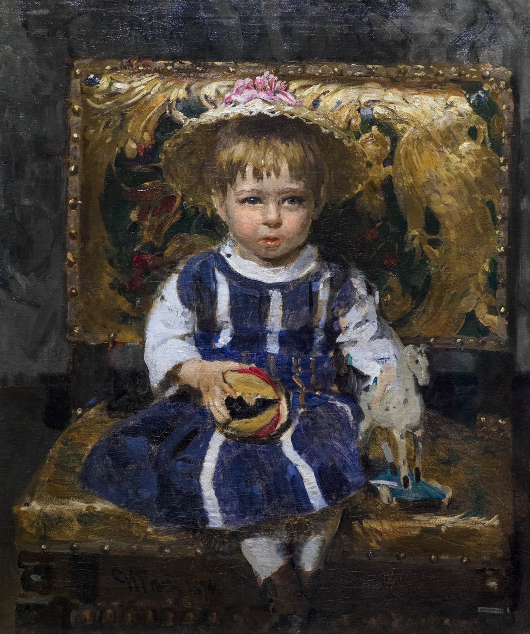 Véra Repine bambina da Ilya Efimovich Repin