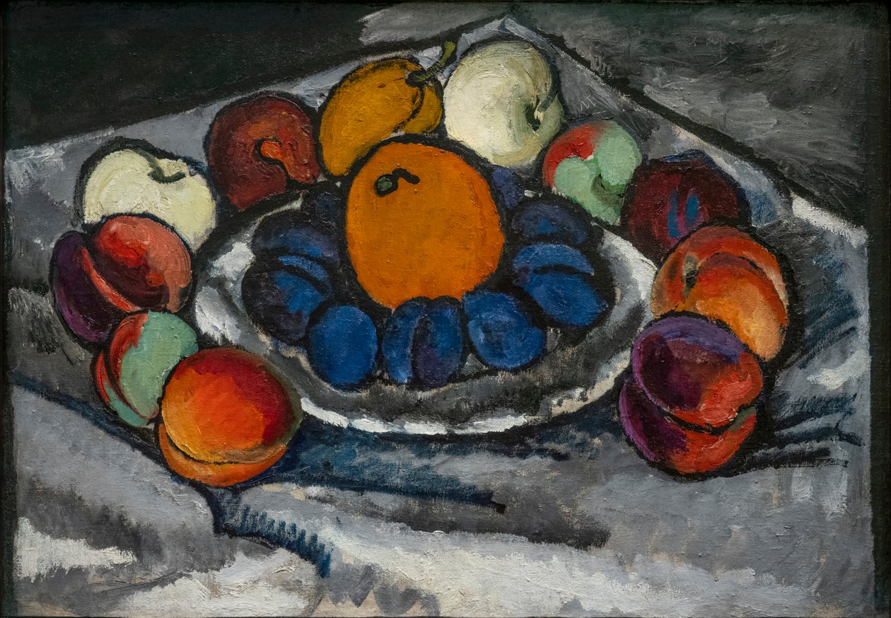 Natura morta. Frutta in un piatto da Ilya Ivanovich Mashkov
