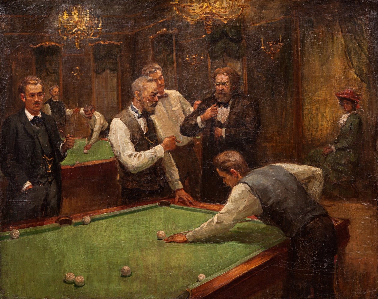 Giocatori di biliardo da Ilya Savvich Galkin
