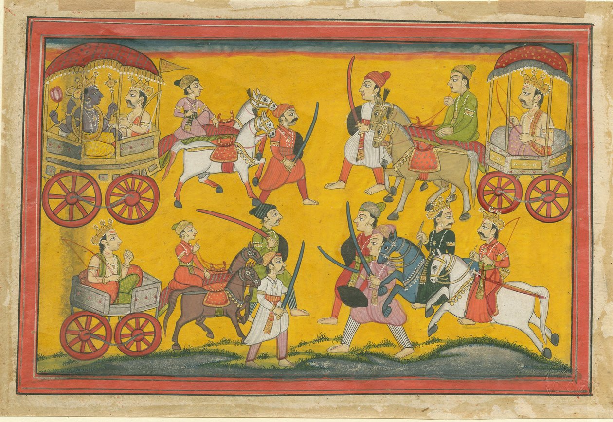 Processione di Vishnu, c. 1755 da Indian Art