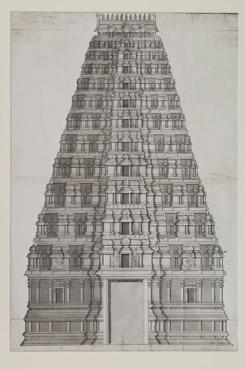 Un gopuram a dodici piani da Indian School