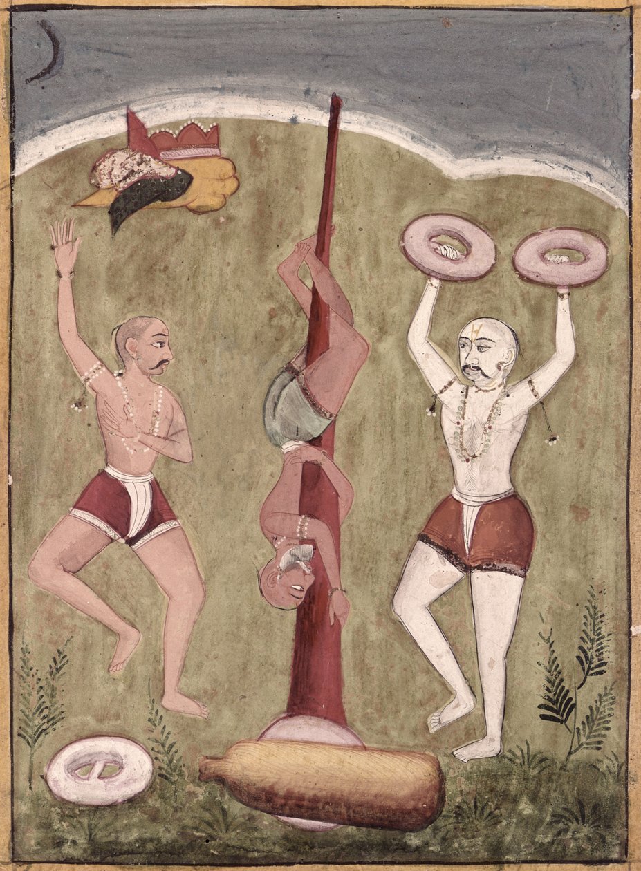 Acrobati che eseguono imprese fisiche da Indian School