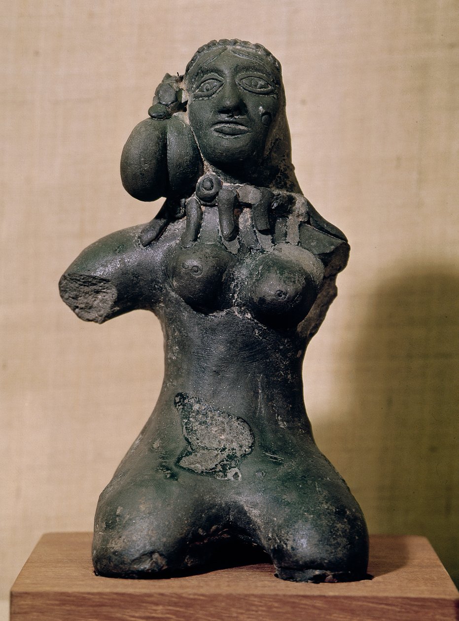 Idolo femminile, Maurya, III-II secolo a.C. da Indian School