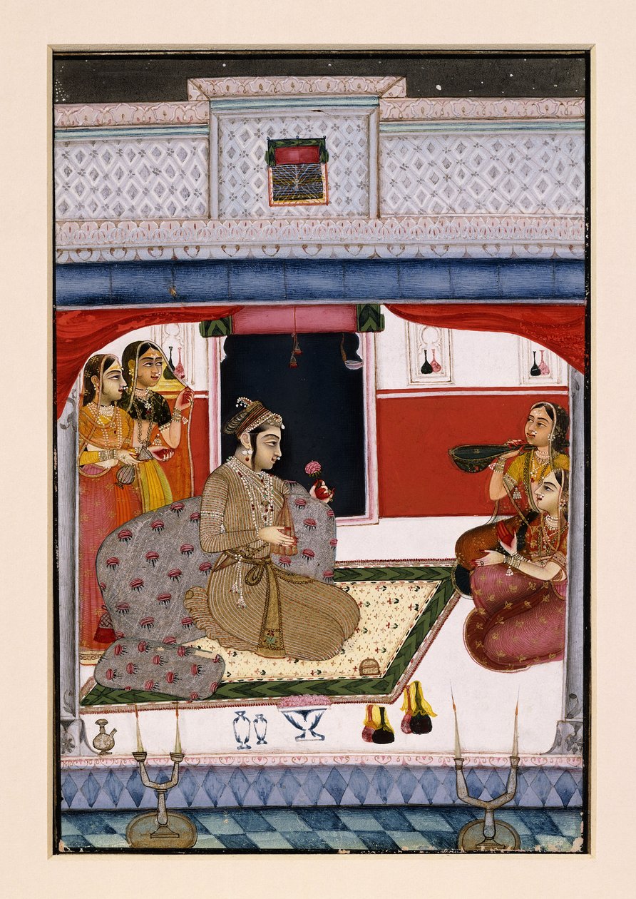 Hindola Ragini, c.1738 da Indian School