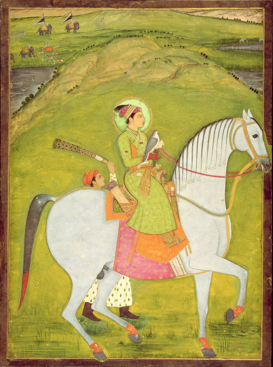 Giovane principe a cavallo da Indian School
