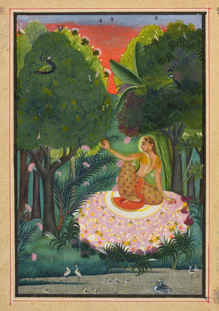 Kamod Ragini, foglio da un "Ragamala" da Indian School