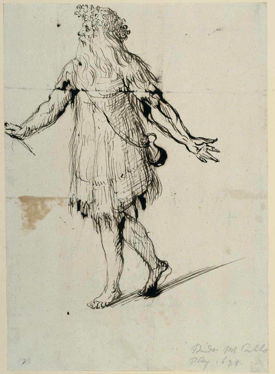 Un druido, c.1638 da Inigo Jones