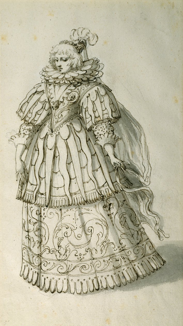 Mascherata, c.1638 da Inigo Jones