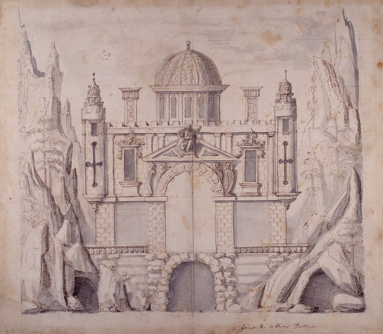 Palazzo di Oberon, c.1611 da Inigo Jones