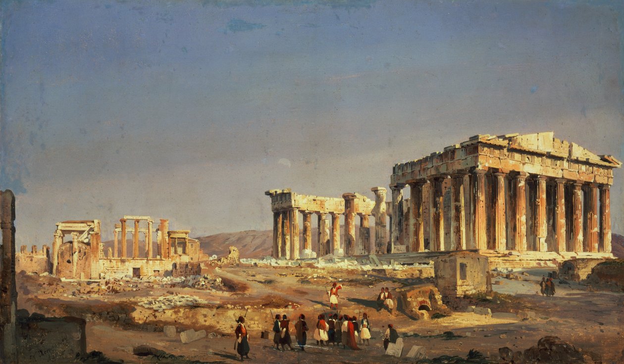 Il Partenone, 1863 da Ippolito Caffi