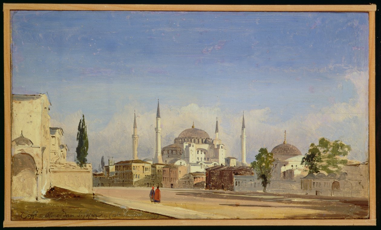 Haghia Sophia, Costantinopoli, 1843 da Ippolito Caffi
