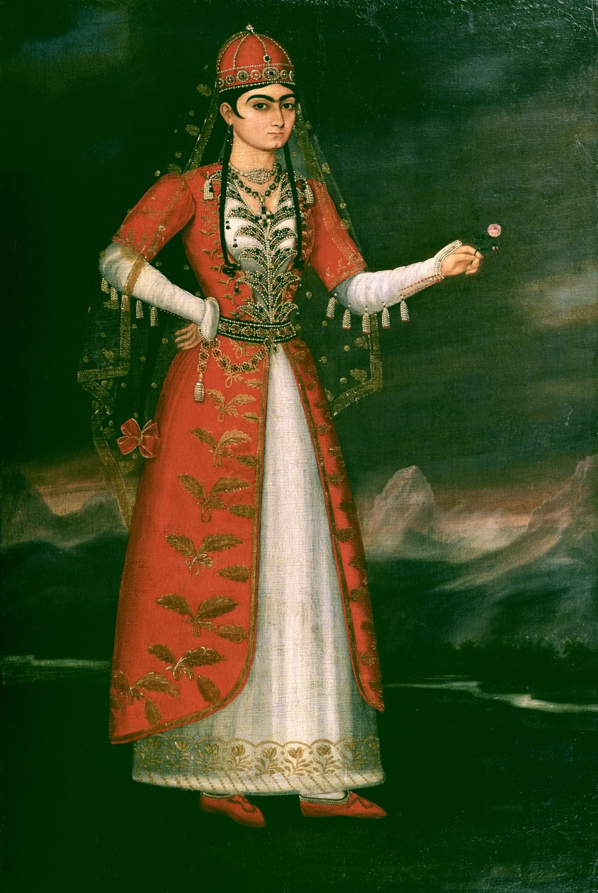Ritratto di Nino Eristavi, iraniano, 1829 da Iranian School