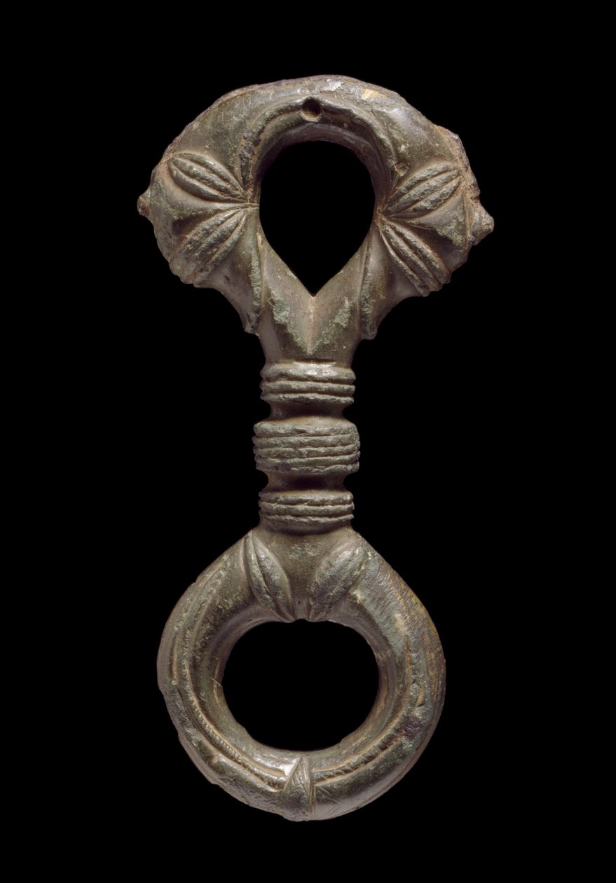 Manico di specchio (lega di rame) da Iron Age