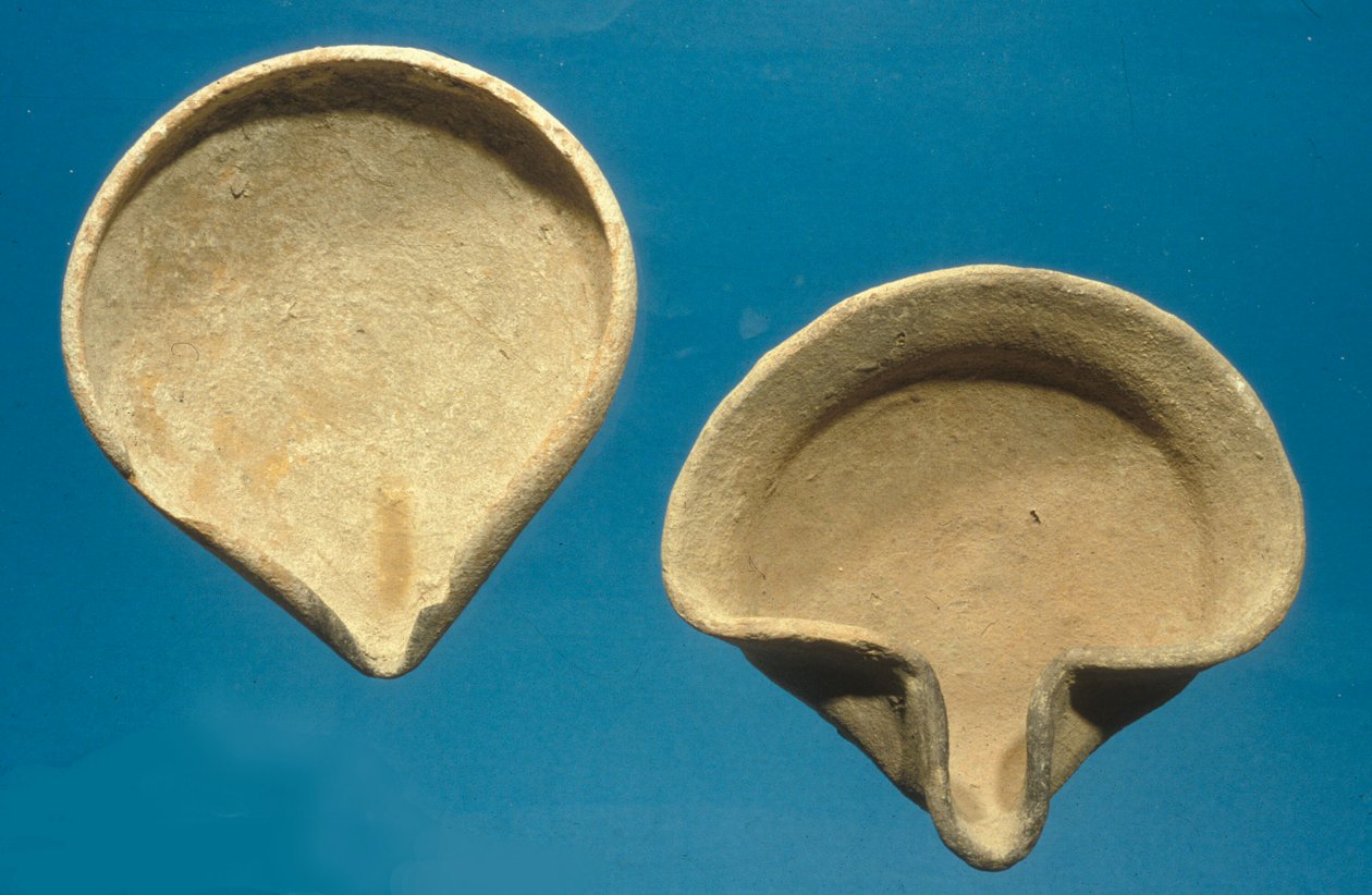 Lampade ad olio israelite (terracotta) da Iron Age