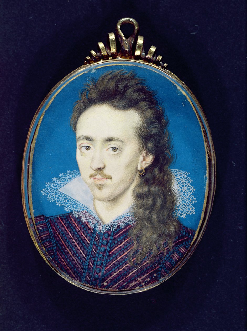 Dudley North (1581-1617) 3° Barone North, 1608-10 da Isaac Oliver
