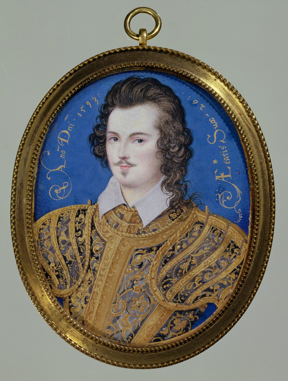 Ritratto di un giovane sconosciuto, di 26 anni, 1593 da Isaac Oliver