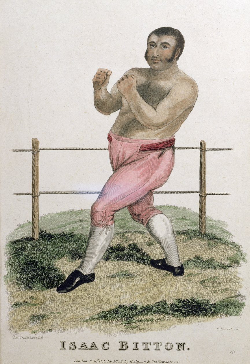 Isaac Bitton, inciso da P. Roberts, pubblicato nel 1822 da Isaac Robert Cruikshank