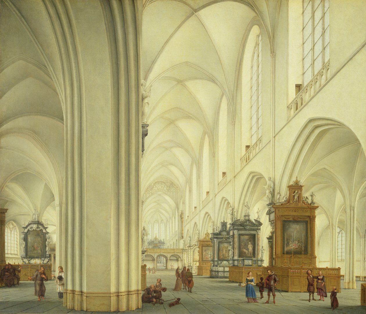 Interno della Cattedrale di Anversa da Isaac van Nickele