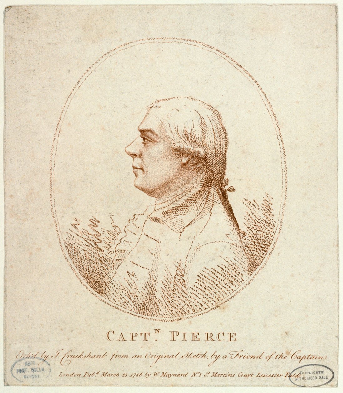 Capitano Richard Pierce da Isaac Cruikshank